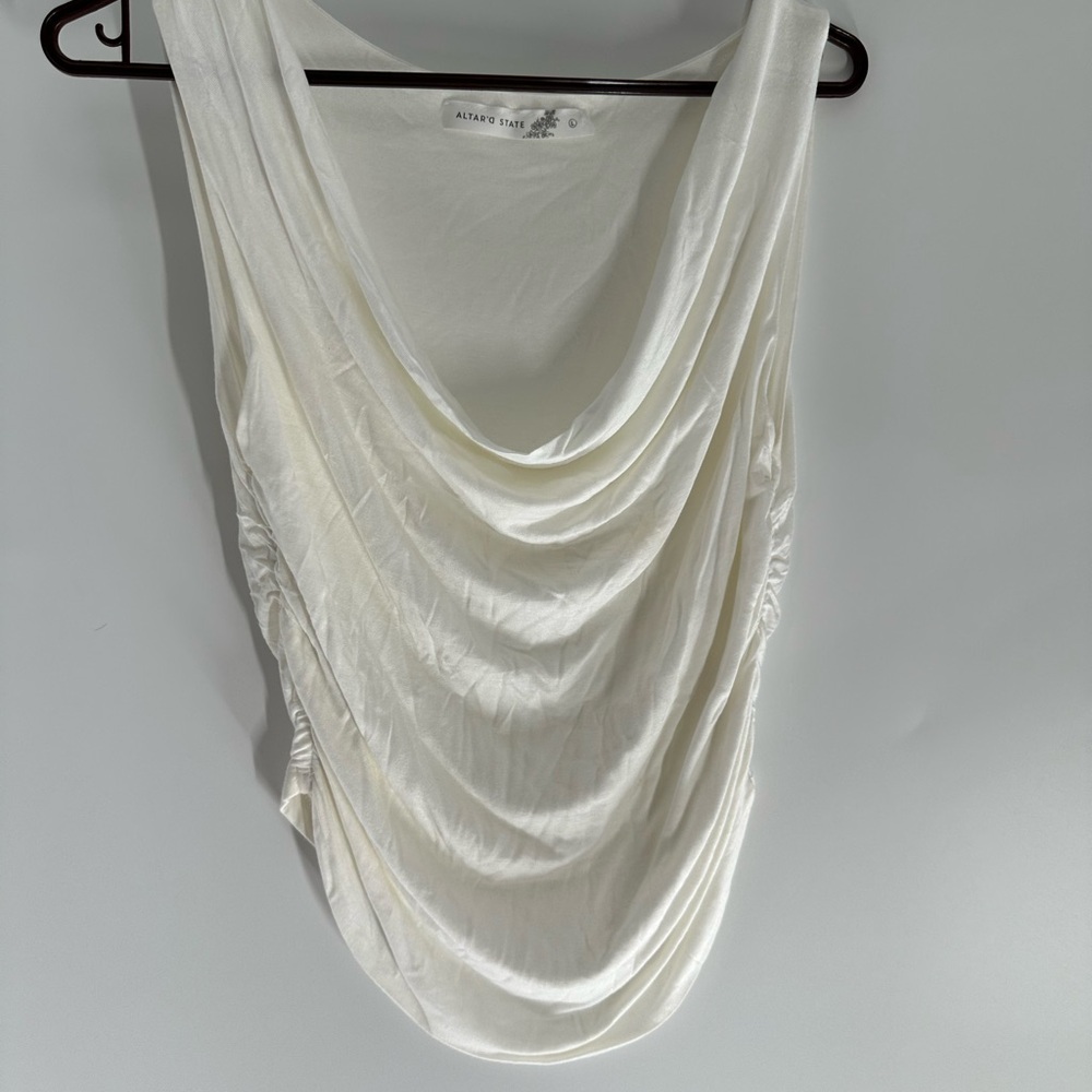 Altar'd State Cream Sleeveless Top